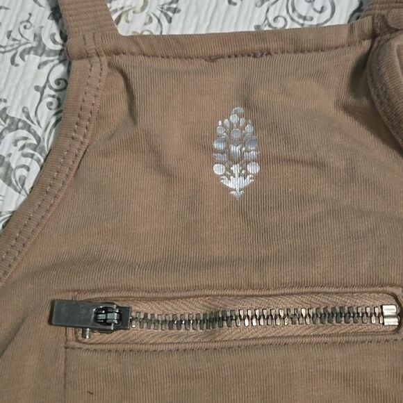 Free People Movement Hotshot Mini Dress NEW Mocha Tan Med - Picture 7 of 10